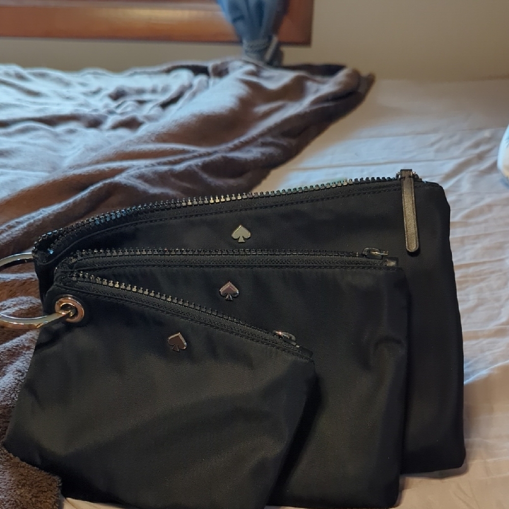 Kate Spade Black Toiletry Bag Set